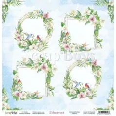   Scrapbook papír 12" (30 cm), ScrapBoys Paper / Primavera - 5 (1 lap)