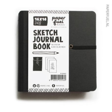 Art Journal 16x16cm,  / Sketch journal book -  (1 db)