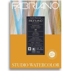   Akvarellpapír tömb 20 lap / 200 g, Fabriano Watercolour Studio / 22,9*30,5 cm - Hot Press (20 lap)