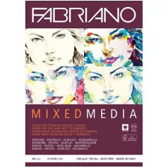   Mixed Media rajztömb 40 lap / 250 g, Fabriano Mixed Media / A4 -  (40 lap)