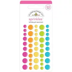   Epoxy matrica , Doodlebug Design / Birthday Girl Assortment Sprinkles (45db)  (1 csomag)