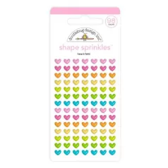   Epoxy matrica , Doodlebug Design / Heart-fetti Shape Sprinkles (98db)  (1 csomag)