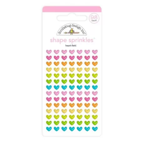 Epoxy matrica , Doodlebug Design / Heart-fetti Shape Sprinkles (98db)  (1 csomag)