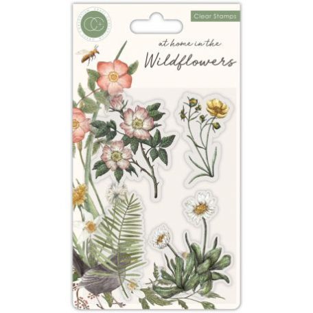 Szilikonbélyegző , Craft Consortium At Home in the Wildflowers / Flora - Clear Stamps (1 db)