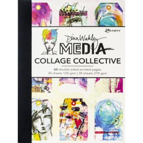 Collage paper , Dina Wakley media /  - Collage Collective (60 lap)