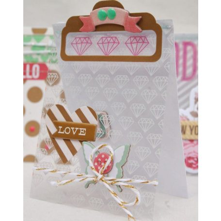 12 db Átlátszó fólia készlet 3"x4", Sprinkled with love / Webster's Pages Overlays (1 csomag)