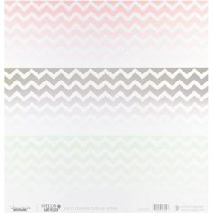   Átlátszó fólia 12", Chevron White / Webster's Pages Overlays -  (1 ív)