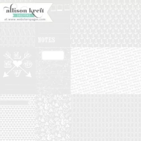 Átlátszó fólia 12", Cards / Webster's Pages Overlays -  (1 ív)