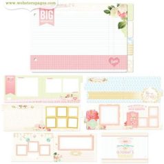   Chipboard Album , Our Growing Up Girl / Webster's Pages Chipboard Book (1 csomag)