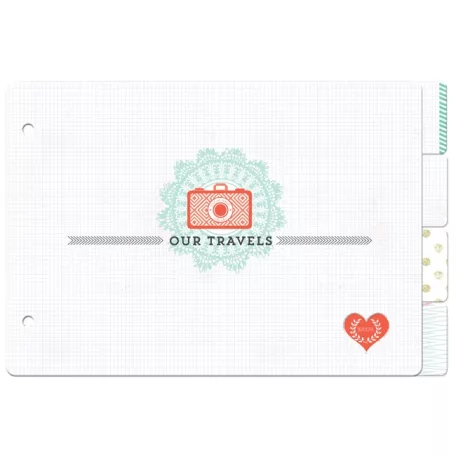 Chipboard Album , Our Travels / Webster's Pages Chipboard Book (1 csomag)