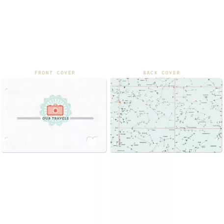 Chipboard Album , Our Travels / Webster's Pages Chipboard Book (1 csomag)