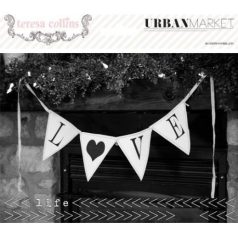   Átlátszó fólia díszítőelem , Urban Market / Teresa Collins Photo Overlays (1 csomag)