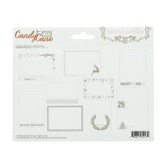   Átlátszó fólia díszítőelem , Candy Cane Lane / Teresa Collins Photo Overlays (1 csomag)