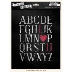   Kreatív papír - 6 db A4, Chalk Line - Record It! / My Mind's Eye Word Art Pack (1 csomag)