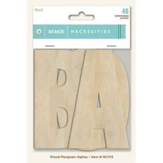   Betűkészlet , Wood / My Mind's Eye Monogram Alphas (1 csomag)