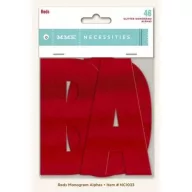   Betűkészlet , Reds glitter / My Mind's Eye Monogram Alphas (1 csomag)