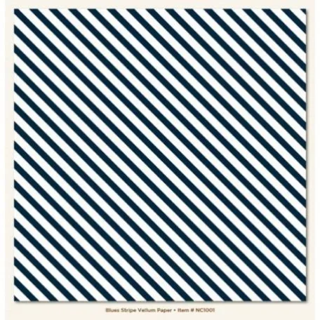 Pauszpapír , Blues Stripe / My Mind's Eye Vellum Sheet (1 csomag)