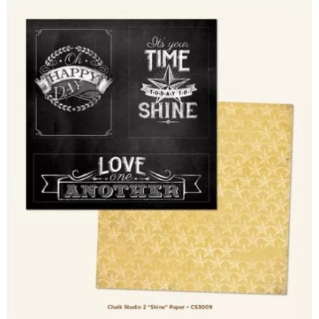 Scrapbook papír , Shine / My Mind's Eye Paper (1 ív)