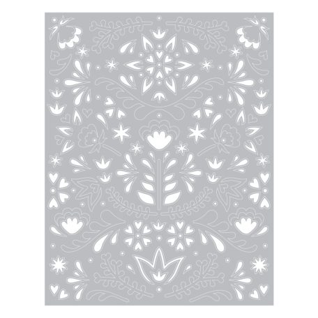 Vágósablon 664478, Folk Mask  / Sizzix Thinlits Die -  (1 csomag)