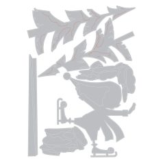   Vágósablon 664750, Thin Ice / Sizzix Thinlits Die - Tim Holtz (1 csomag)