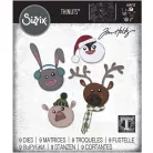 SIZZIX vágósablon 664752, Winter Critters / Sizzix Thinlits Die - Tim Holtz (1 csomag)