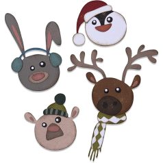   SIZZIX vágósablon 664752, Winter Critters / Sizzix Thinlits Die - Tim Holtz (1 csomag)