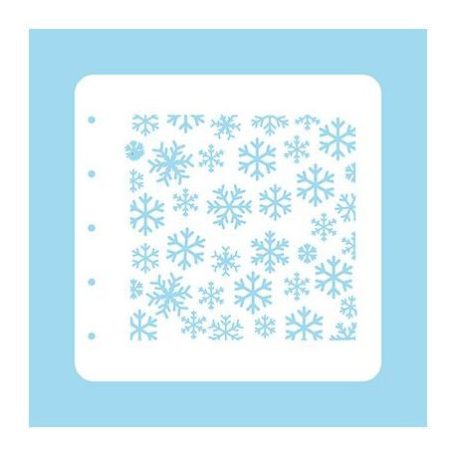 Stencil , Stencil Christmas Time -Snowflakes- / Nellie's Stencil -  (1 db)