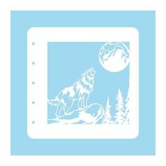   Stencil , Stencil Christmas Time -Wolf / Nellie's Stencil -  (1 db)