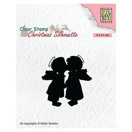 Szilikonbélyegző , Studio Light Stamp & Die Cut / Two kissing angels (1 csomag)