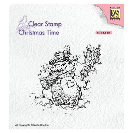 Szilikonbélyegző , Nellie's Clear stamps / Snowman- -  (1 csomag)