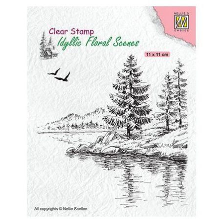 Szilikonbélyegző , Nellie's Clear stamps / Wintery water's edge -  (1 csomag)
