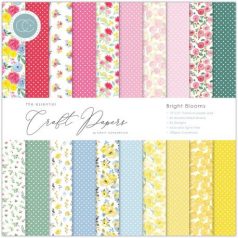   Papírkészlet 12", Craft Consortium Essential / Bright Blooms - Paper Pad  (30 lap)