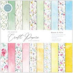   Papírkészlet 12", Craft Consortium Essential / Pad Bloom & Wild - Paper Pad  (30 lap)