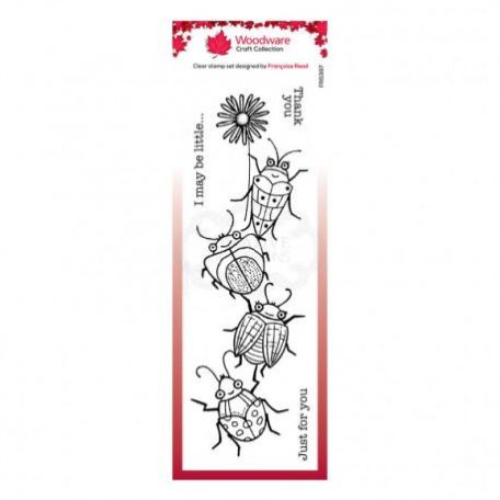 Szilikonbélyegző ,  Woodware clear stamps / Beetle flower (1 csomag)