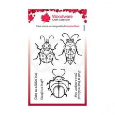   Szilikonbélyegző ,  Woodware clear stamps / Cute bugs (1 csomag)