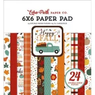   Papírkészlet 6", Echo Park Happy Fall / Paper Pads - Kétoldalas (24 lap)