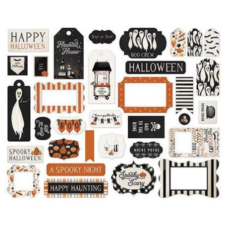 Carta Bella Kivágatok - Halloween Market / Ephemera - Frames & Tags (1 csomag)