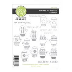   Szilikonbélyegző , FSJ Clear Stamps / Smitten for Mittens -  (1 csomag)