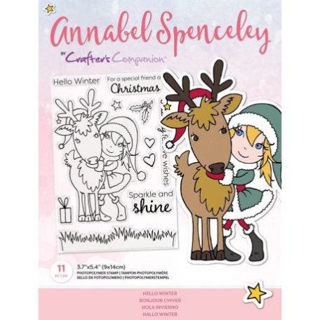 Szilikonbélyegző , CC Stamps / Annabel Spenceley Hello Winter -  (1 csomag)