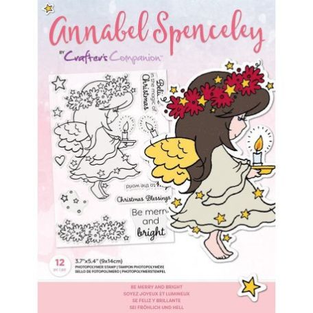Szilikonbélyegző , CC Stamps / Annabel Spenceley Be Merry and Bright -  (1 csomag)