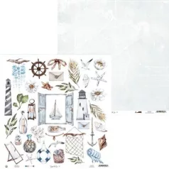   Scrapbook papír 12x12, Piatek13 Paper / Beyond the Sea - 7 (1 lap)