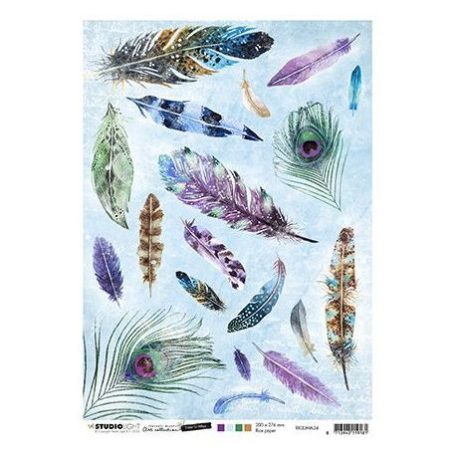 Rizspapír A4, Studio Light Rice Paper / Time to Relax, nr.34 -  (1 lap)