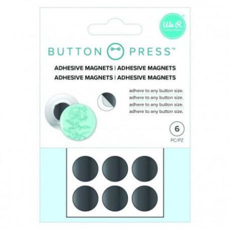Öntapadós mágnes , WRMK Button Press / Adhesive magnets -  (1 csomag)