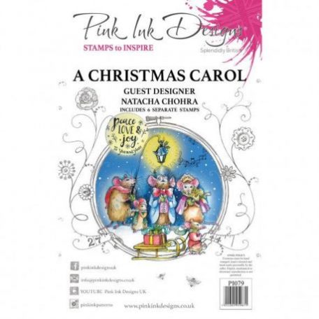 Szilikonbélyegző A5, Pink Ink Designs Stamp / Carol -  (1 db)