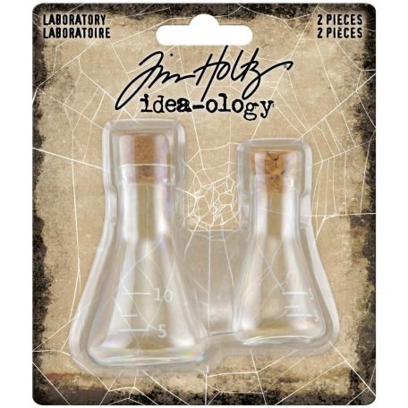 Díszítőelem - üveg , Laboratory / Tim Holtz Idea-ology (1 csomag)