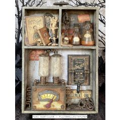  Díszítőelem - üveg , Laboratory / Tim Holtz Idea-ology (1 csomag)