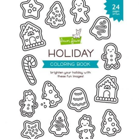 Színező A4 / LF2400, Lawn Fawn Coloring Book / Holiday -  (24 oldal)