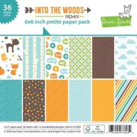   Papírkészlet 6", Lawn Fawn Single-Sided Petite Paper Pack / Into The Woods Remix -  (36 lap)