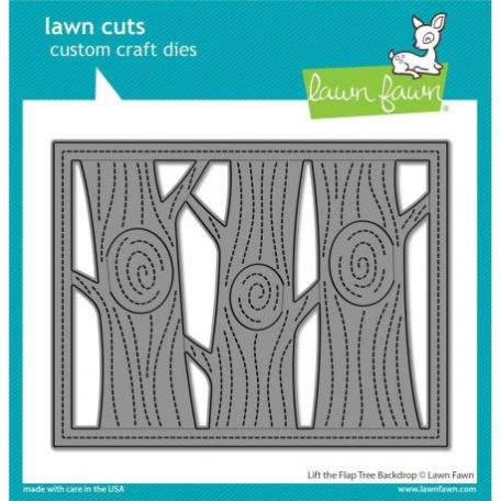 Vágósablon LF2451, Lawn Cuts Custom Craft Die / Lift The Flap Tree Backdrop -  (1 csomag)