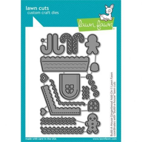 Vágósablon LF2438, Lawn Cuts Custom Craft Die / Build-A-House Gingerbread Add-On -  (1 csomag)